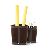Genial Soft 2PC Brown Dry Waste Basket Set